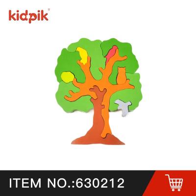 China Educational Toy KIDPIK STEAM Wooden Jigsaw Blocks Constituent Block (Tree Type) Sets Puzzle Game Wooden Toy Wood Toys 2022 for sale