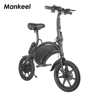 China Aluminum Alloy Mankeel Most Popular Wholesale 14Inch Folding Disc Brake Mono Electric Scooter Bike for sale