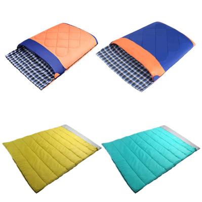 China Detachable and Waterproof Envelope Couple Sleeping Bag With Compression Sack for sale