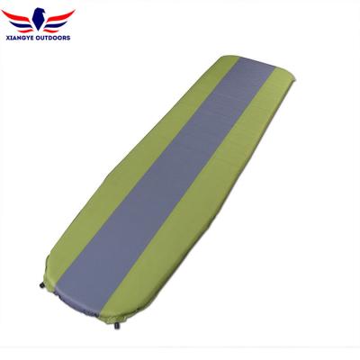 China Lightweight Green Inflatable Mummy Sleeping Pad for One Person for sale