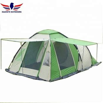 China 4-6 Person Green Family Camping Tent Portable Dome Easy Set Up Tent Shelter for sale