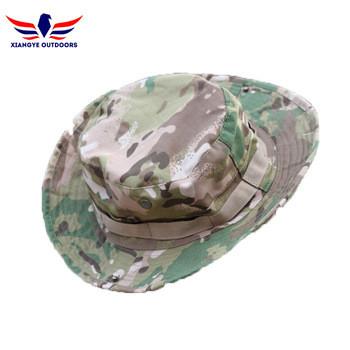 China Outdoor Boonie Hunting Fishing Military Camo Bucket Sun Hat with Adjustable String for sale