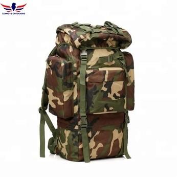 China Waterproof Outdoor Trekking Pack Camo Tactical Military Knapsack 65 Litre for sale