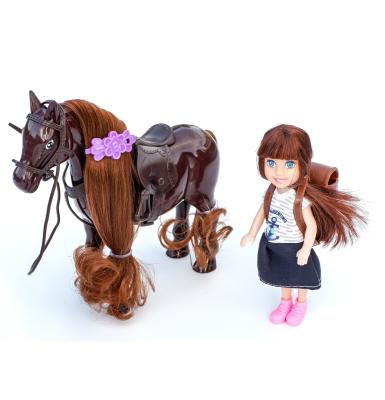 China Lovely regular kid's horse play set plastic toys for sale