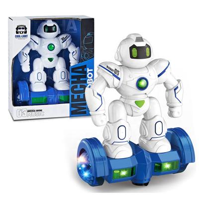 China Battery Operated Universal Carry On Robot Toy High Quality Universal Driving Toy Electric Robot Toys With Lights for sale