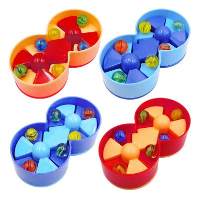 China Hot Selling Kids Toy Anti-Stress Glass Marbles Adult Stirring Balls Roller Toy Kids Stress-Relieve Educational Table Game Children Puzzle Toys for sale