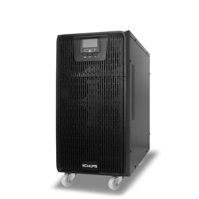 China COMPUTER Ups True Dual Conversion 6kva Online Pure Sine Wave 192va Battery Single Phase Uninterruptible Power Supply Ups for sale