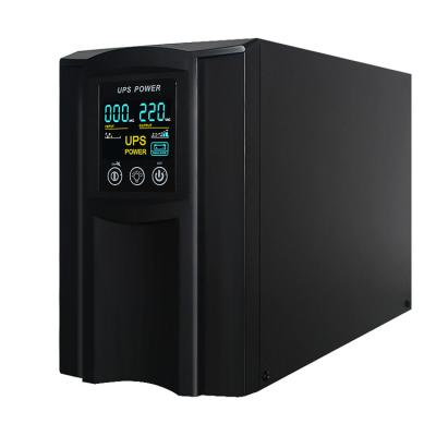 China Computer smart short circuit and pure line UPS 2200va sine wave overload protection interactive power supply for sale