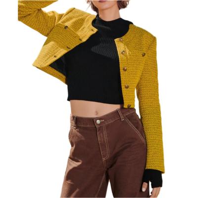 China Office chic retro fashion new blazer autumn viable jacket women's short woolen coat short coat for women for sale