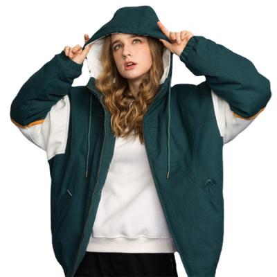 China Reversible jacket maker loose plus size school uniform women coat hoodie baseball uniform running jacket for sale