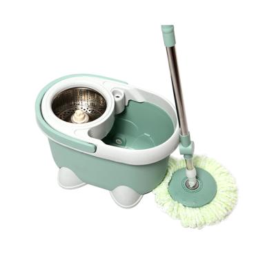 China Sustainable 360 ​​Degree Cleaning Rotating Magic Mop Quick Dry Rotation Mops Floor And Bucket Set Microfiber Lazy Mark for sale