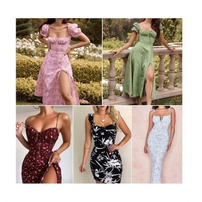 China Fashionable Wholesale Used Clothing Factory Women Swimwear Ball Bikini Tops Ropa Matching Loose Women's Dress Dress for sale