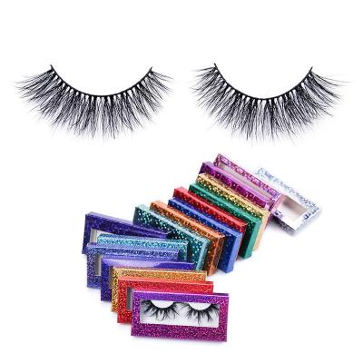 China Full Volume 18mm Mink Lashes Mink Fur Eyelash Seller False Eyelashes Wholesale Luxury 3D Mink Eyelashes for sale