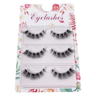 China 2022 Hot Selling 15Mm Mink Eyelashes 3D Volume Mink Eyelashes for sale