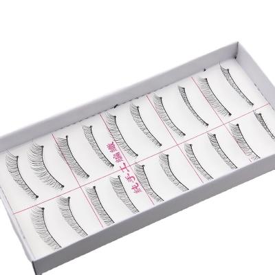 China Wholesale High Quality Synthetic Hair False Natural Eyelashes Crisscross for sale