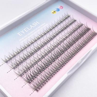 China Winged Group Eyelash Extensions Wholesale Mixed Individual Eyelash Groups Mink Lashes Extensions for sale