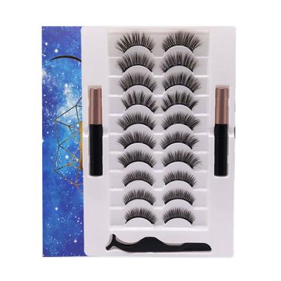 China China Professional Manufacture 10 Pairs Light Weight Magnetic Mini False Eyelash Kit for sale