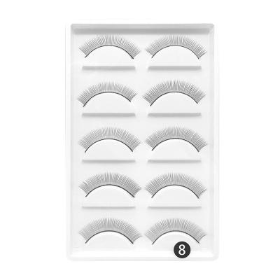 China Good Quality Natural Dramatic False 3d Strip Practice Long Full Eyelashes Checked Various Lashes for sale