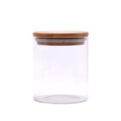 China Freshness Preservation Hot Sale Storage Bottles And Jars Sets Food Storage Container Airtight Glass Jars Borosilicale Glass Jar With Lid for sale