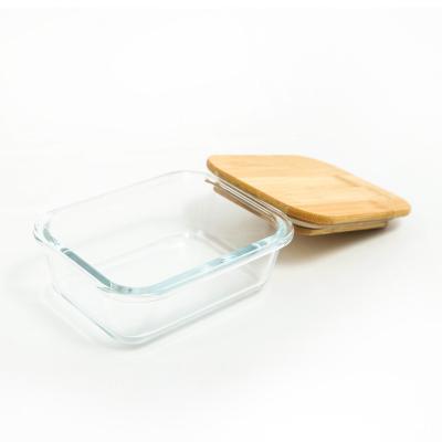 China Freshness Keeping Good Quality Hot Selling Borosilicate Glass Lunch Boxes Tops Are Durable Microwave Food Warmer Container for sale