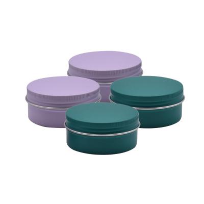 China Wholesale 50ml 50g Cosmetic Metal Containers Tin Can Aluminum Jar With Screw Cap Lids For Cosmetic for sale