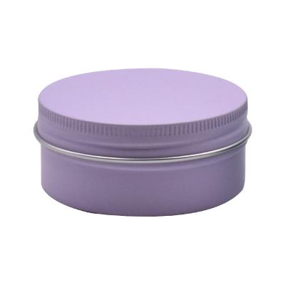 China Cosmetics Custom Storage Empty Round Balm Oils Tea Well Packing Aluminum Container Tin Can With Lid for sale