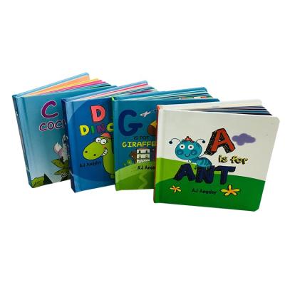 China paper & Custom Cardboard Children Enhlish ABCD Board Book Printing Service for sale