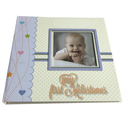 China paper & Custom Luxury Hard Cover Year Baby Album Memory Book Printing From Cardboard China Factory Wholesale Price First for sale