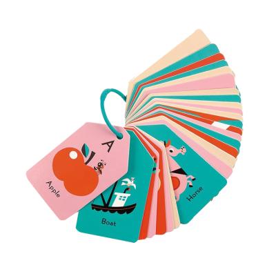 China Luxry OEM Good Quality Wholesale Baby Children Kids Learning English Letter Flash Cards Printed for sale