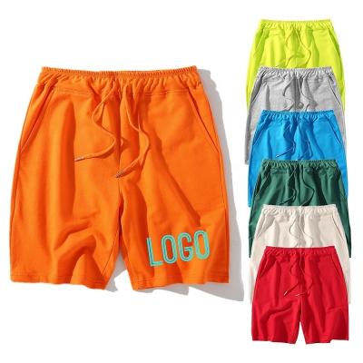 China Wholesale Custom French QUICK DRY Terry Shorts Sports Men Fitness Logo Mens Workout 100%cotton sweat shorts plus size sweat shorts for sale