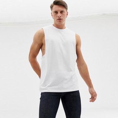 China Latest Design Plain Cotton Fitness Tank Tops 100% Sleeveless QUICK DRY Hip Hop Men's Custom Tank Top for sale