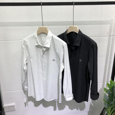 China New Fashion Anti-pilling Men's Casual Shirt Button Up Custom Copy Long Sleeve Shirts Designs for sale