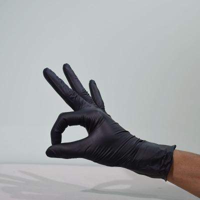 China Medical/Experiment/Food/Examination PideMed Black Nitrile Glovees Cheap Cleaning Price Nitrile Glovees For Industry for sale