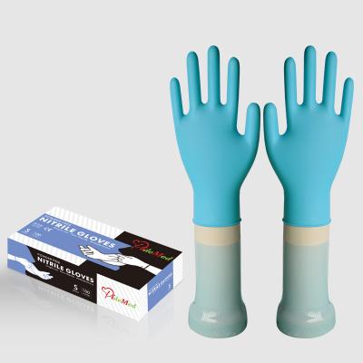 China Experiment/Foods/Free Cleaning Glovess Light Blue Disposable Powder Nitrile Latex Examination Glovess Factory for sale