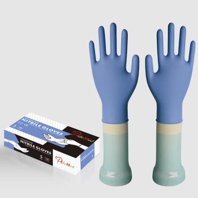 China Experiment / Foods / Good Elastic Purple Powder Free Disposable Nitrile Glovess Examination Glovees Cleaning Factory for sale