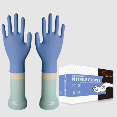 China Experiment / Foods / Disposable Nitrile Glovess Purple Powder Free Good Quality Examination Glovess Cleaning Factory for sale