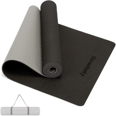 China Custom Eco-Friendly Large And Eco-Friendly Yoga Mats Line PU Yoga Mat Yoga Mats Wholesale Position Fitness for sale