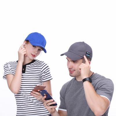 China Sports Waterproof Wireless Hat Music Earphone Creatway BT Smart Baseball Cap With Mic Earphone Sun Cap For Handsfree Iphone for sale