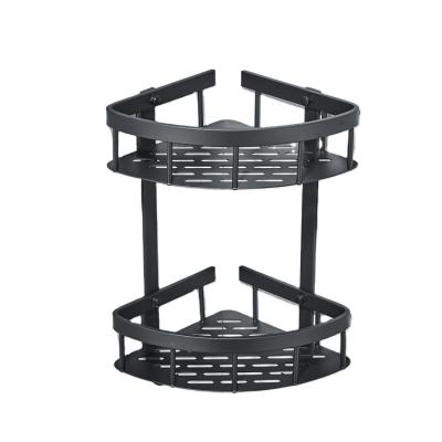 China New Design Triangle Bin Tidy / Metal Aluminum Space Bathroom Storage Multifunctional Storage Baskets Comes for sale