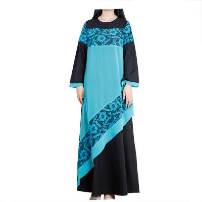 China 2021 Fashion Design Wool Embroidered Muslim Abaya Women Dresses Lace Up Islamic Clothing Dubaiubai Muslim Dress Kaftan for sale