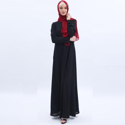 China New Design Chiffon Wool Embroidered Abaya Muslim Women Dresses Lace Up Islamic Clothing Dubaiubai Muslim Dress Kaftan for sale