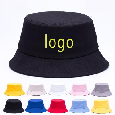 China Unisex Customized COMMON Sun Red Bucket Hat Washed Kid Hat Logo Embroidery Fisherman Bucket Hat Tie Dye Fishing Bucket Hat UV Hat for sale