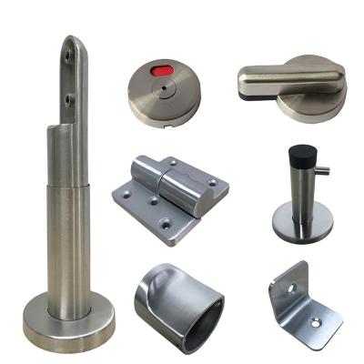 China Hot Sale Anti Corrosion Toilet Partition Accessories Fire Proof Anti Corrosion 304 Stainless Steel Bathroom Compartment Fittings for sale