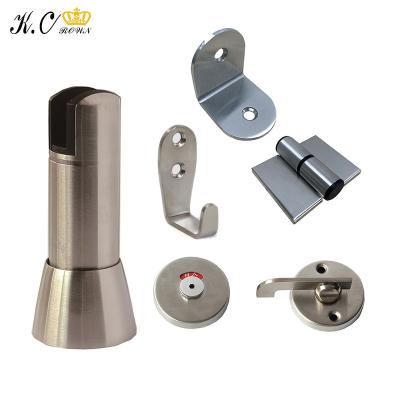 China Anti Corrosion Factory Hot Sale Public Toilet Partition Accessories 304 Stainless Steel Toilet Compartment Fittings for sale