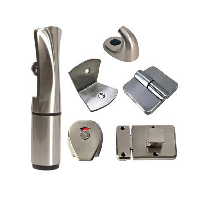 China Anti Corrosion Promotion Toilet Partition Accessories Set Toilet Compartment Fittings for sale