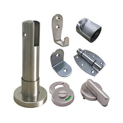 China Best Selling Anti Corrosion Toilet Door Accessories Set Toilet Compartment Partition Fittings for sale