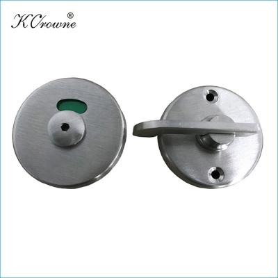 China Anti Corrosion Toilet Partition Accessories 304 SS Indication Lock With Red Green Indicator Door Lock for sale