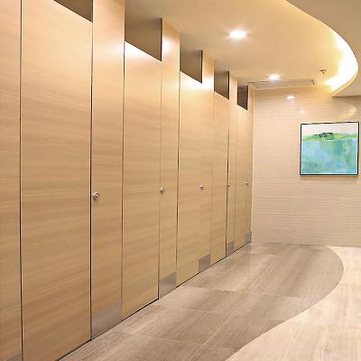 China Anti Corrosion 2022 New Design HPL Laminate Sheet Commercial Bathroom WC Toilet Cubicles Partitions for sale