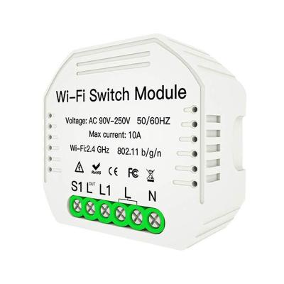 China WiFi Switch Module, Tuya Smart Universal APP Remote Control Breaker Lamp Switch Works with Alexa Google Home FD104 for sale