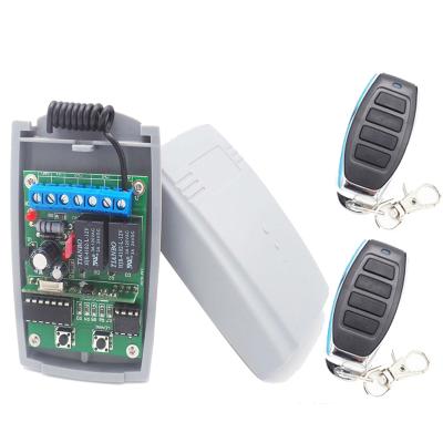 China Door/Electrical Switch/433Mhz Universal Smart Home 2 CH Relay RF Relay Switch 12/24V Wireless Remote Control Transmitter and Receiver for sale